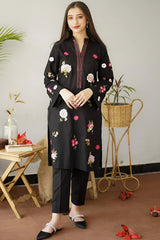 Umzy Lawn Dress 2PC Embroidered Shirt & Statement Printed Trouser