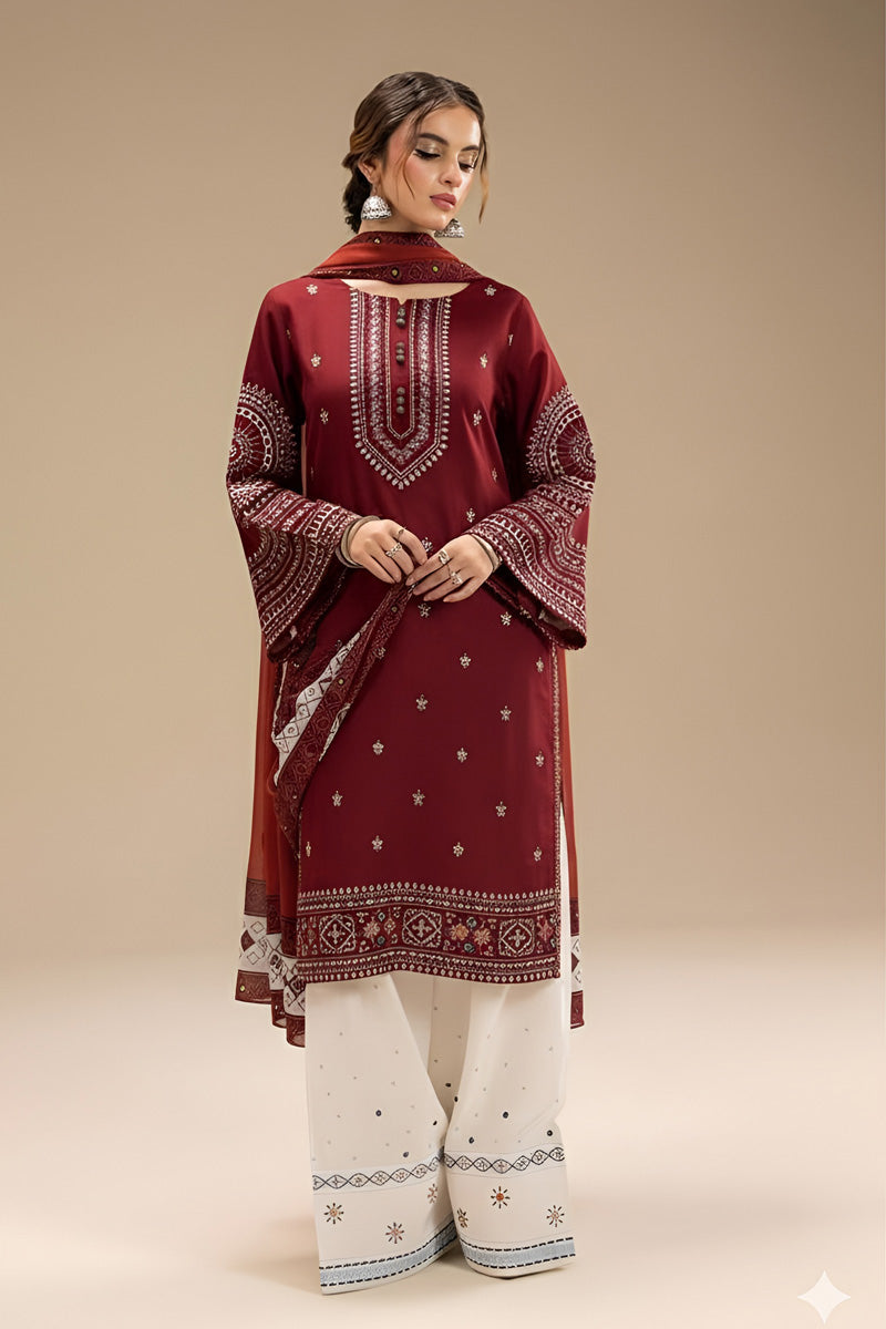 JAZMIN LAWN 3-PIECE EMBROIDERED SUMMAR COLLECTION  Unstitched